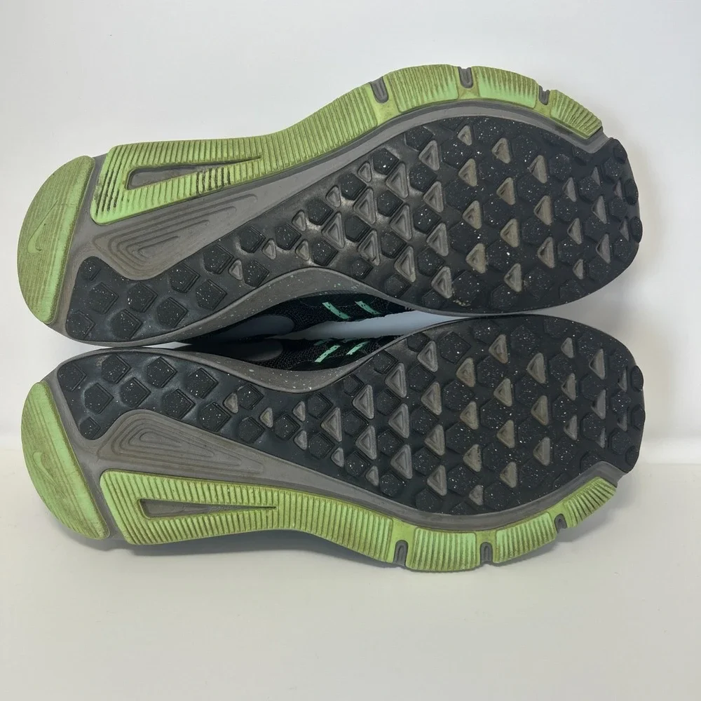 Nike Run Swift Running Shoes Womens SZ 9 Gray Black Green‎ AR1904-001